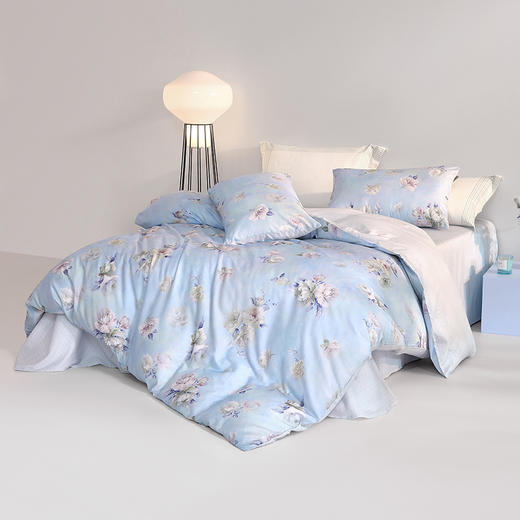 罗莱 TG 芳华如梦全棉斜纹磨毛四件套 商品图1