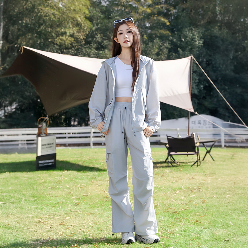 BHOVKEM 情侣款休闲速干防晒套装 防晒外套/防晒长裤/防晒短裤 轻薄有型 春夏两穿