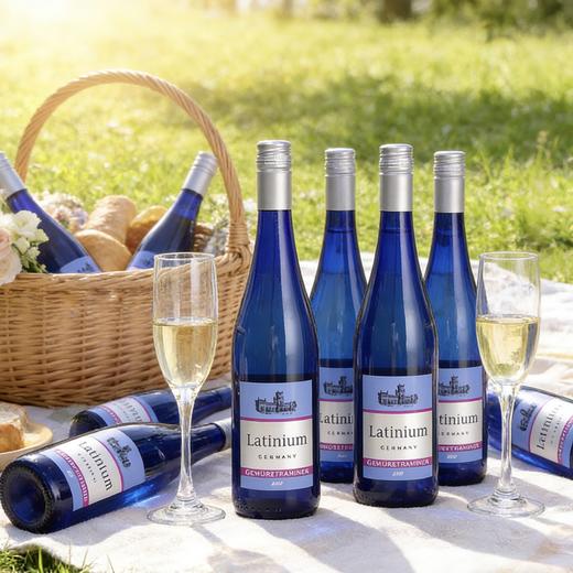 疯抢中！！【德国原瓶进口】Latinium琼瑶浆白葡萄酒 半甜型10.5vol 750ml/瓶 送手提礼袋 商品图9
