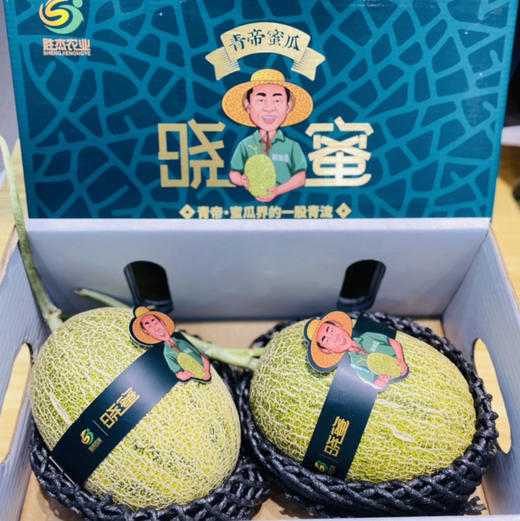 胜杰青帝蜜瓜(一箱2个一个约2.8斤) 商品图1