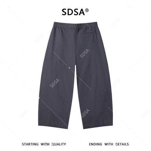 SDSA男装2026新款高贵轻奢时尚复古纯色褶皱休闲裤百搭休闲裤子 商品图4