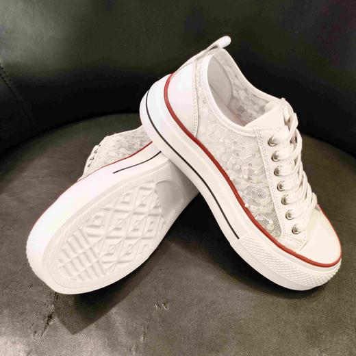 LFGJ 16517时尚蕾丝亮片板鞋 商品图2