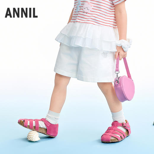 【实体店同款】女童梭织短裤夏季新款安奈儿童装XG626253 商品图2