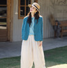 绽放151朵/花事了西装*汉麻亚麻洗水宽松显瘦带垫肩文艺西装外套 商品缩略图2