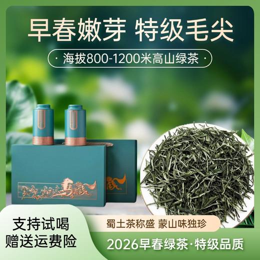 特级蒙山毛尖 马上有钱礼盒 商品图0