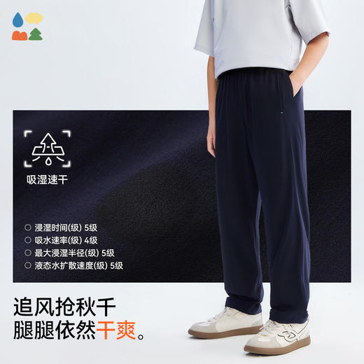 【轻弹速干梭织长裤】森林棠26夏款儿童百搭超轻薄清爽透气休闲裤42062341 商品图1