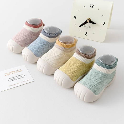 春秋新款宝宝学步鞋婴儿针织鞋男女童鞋1-3岁软底防滑透气网面鞋 商品图3