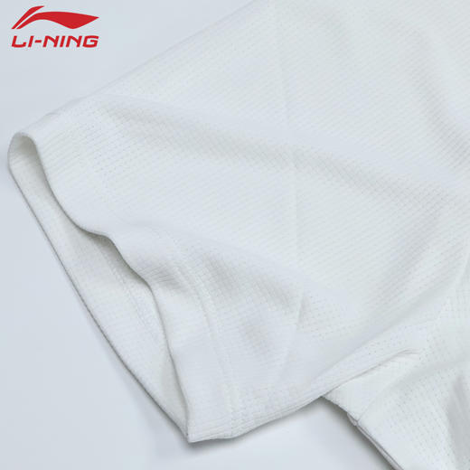 【618活动进行中】李宁羽毛球服男女同款球队大赛服运动短袖凉爽透气比赛上衣AAYW039 商品图3