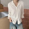 【捏褶收腰长袖衬衫&气质白V领衬衫】两款可选，剪裁宽松有度，显瘦不挑人。精选优质面料，含亚麻与人棉混纺。 商品缩略图6