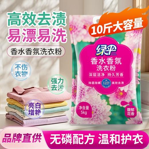 绿伞洗衣粉持久留香洗衣粉深层洁净衣物馥郁花香除菌除螨 商品图9