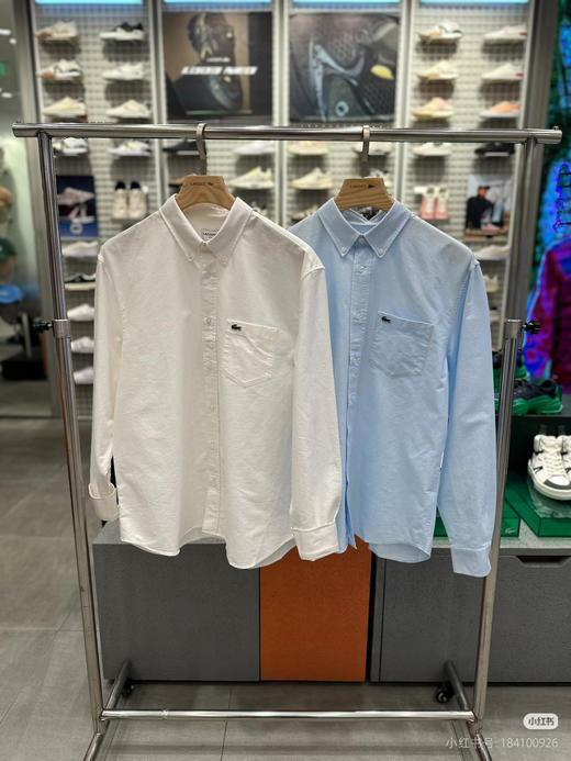 鱼 新款纯棉舒适百搭口袋刺绣纯色长袖衬衫 Z-15882 商品图4