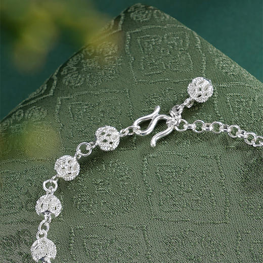 子佩集S990银【白水鉴心】手链【QFSL008】花丝2510 商品图7