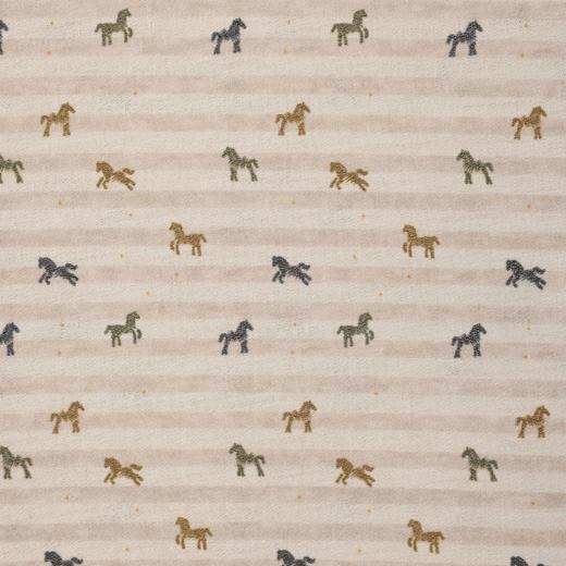 26T185SDSA男装2026新款轻奢时尚撞色条纹满印小马设计圆领短袖T恤百搭 商品图4