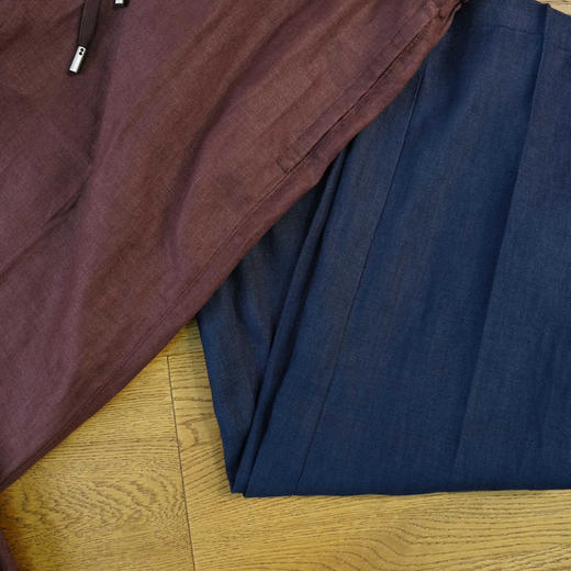 【3月20日 周末秒杀 直接调价 下单即可】Loro Piana LP 诺悠翩雅 高端雨露麻 亚麻 男士休闲裤 商品图7