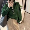 LONGNVFAIR“苔藓绿”灯芯绒全棉衬衫 低调显白 宽松H版型 包容多种身材 商品缩略图9