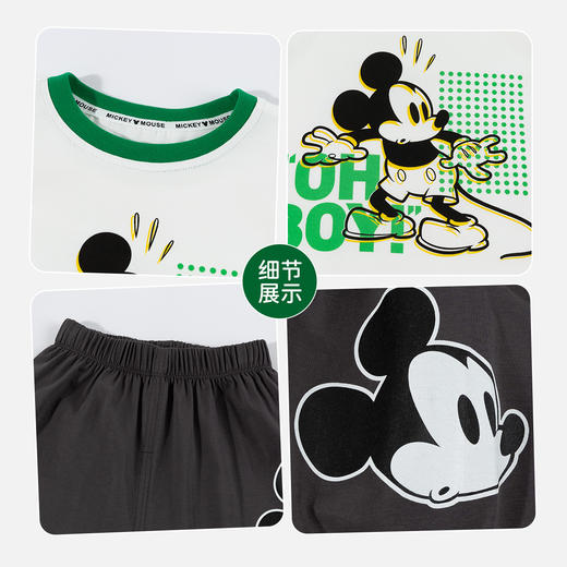 迪士尼男童夏日冰瓷棉短袖长裤套装ZD2FT059 商品图7