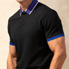 【DG】大依优型大码男装夏季撞色织条翻领POLO衫短袖商务休闲棉质T恤300 商品缩略图4