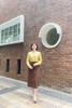 设计师蝴蝶缎面上衣 商品缩略图1