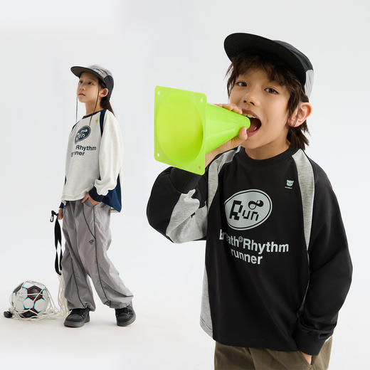 MANHOJIA【机能慢跑衣】26春新儿童卫衣吸湿速干5A抗菌机能卫衣 商品图1