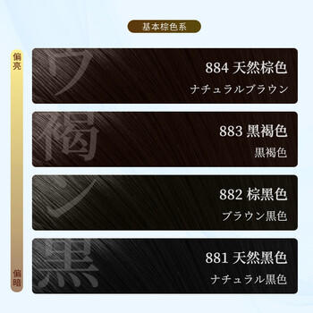 Bigen美源发采快速黑发霜染发膏（棕黑色 882）进口 快速染发健康遮白 /个人护理 /美发造型 /盖白染发膏 商品图5