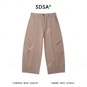 SDSA男装2026新款高贵轻奢时尚复古纯色褶皱休闲裤百搭休闲裤子