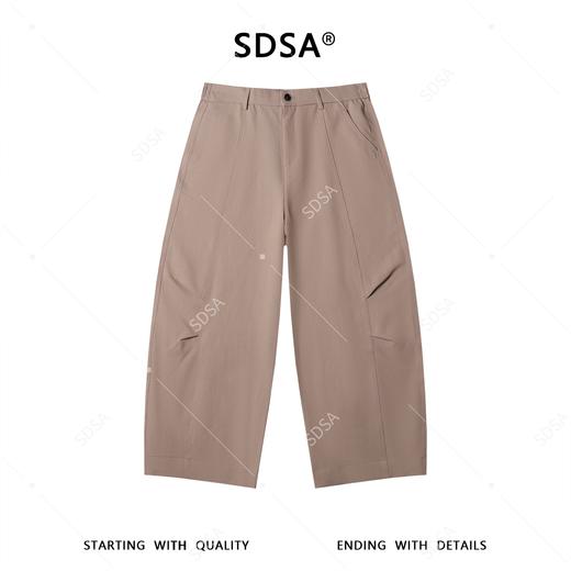SDSA男装2026新款高贵轻奢时尚复古纯色褶皱休闲裤百搭休闲裤子 商品图0