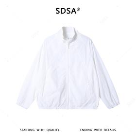 SDSA男装2026新款高贵轻奢简约纯色拉链立领夹克外套百搭宽松休闲