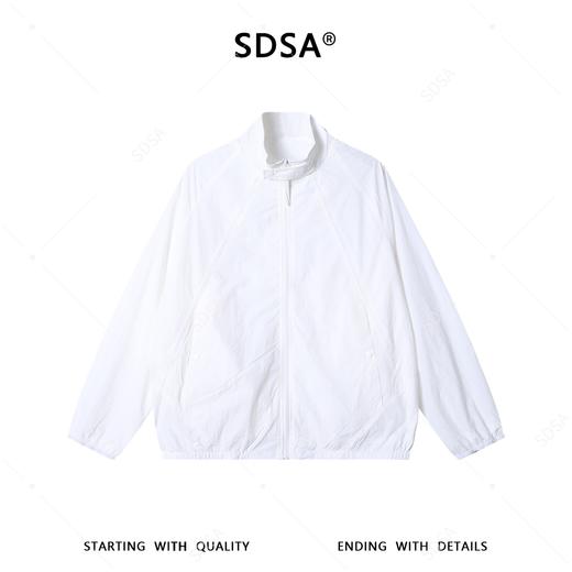 SDSA男装2026新款高贵轻奢简约纯色拉链立领夹克外套百搭宽松休闲 商品图0