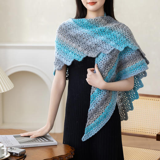 苏苏姐家花雾段染手工diy手编线编织钩针棒针毯毛衣帽围巾毛线团 商品图3