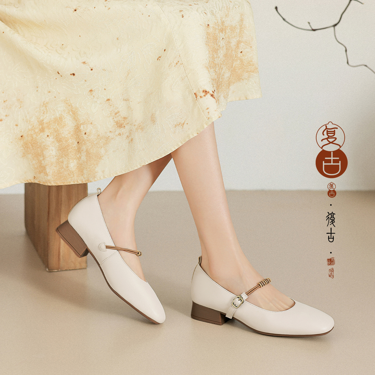 法式复古玛丽珍单鞋一字扣优雅百搭显瘦通勤必备
