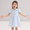 笛莎/Deesha 松饼熊2026年夏季新款童装女童时尚甜美翻领短袖棉布连衣裙 商品缩略图3