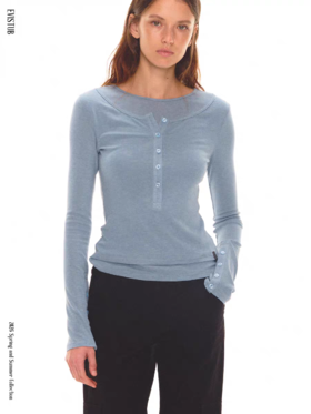 Evistub girls/E-6CCX1926/基础假两件亨利领打底衫