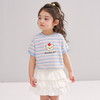 笛莎/Deesha 松饼熊2026年夏季新款童装女童条纹撞色T恤 商品缩略图2