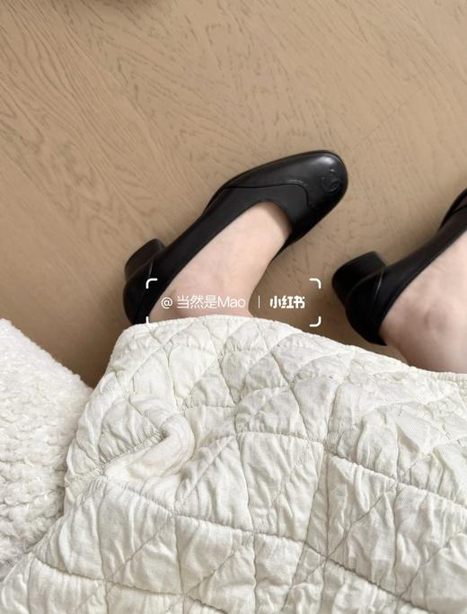 香奈儿 中古方头粗跟鞋中跟鞋 商品图3