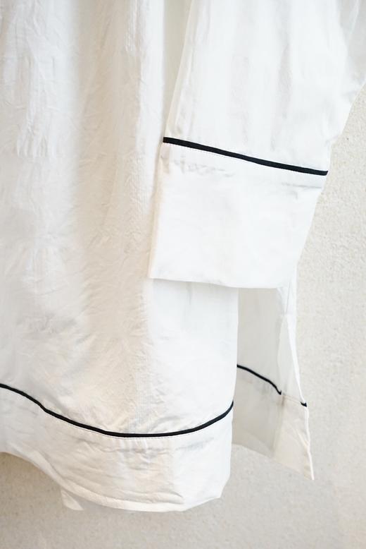 LABORATORY 缝绳装饰的复古长衬衫（黑/白可选） 商品图4