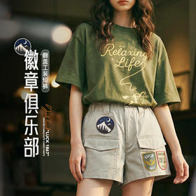 马登美式复古四分A字版直筒显瘦可外穿休闲工装短裤女士热裤夏季