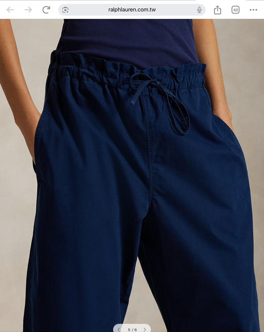 【3月20日 周末秒杀 直接调价 下单即可】预售 官网同步 10天后出大货 26年早春款 RL 藏肉肉的弯刀女裤 松弛感拉满的美式复古神裤 商品图3