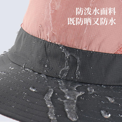 加长帽檐 周全防护 户外旅游 钓鱼高颜值太阳帽 全面防晒 防紫外线遮阳渔夫帽 商品图2
