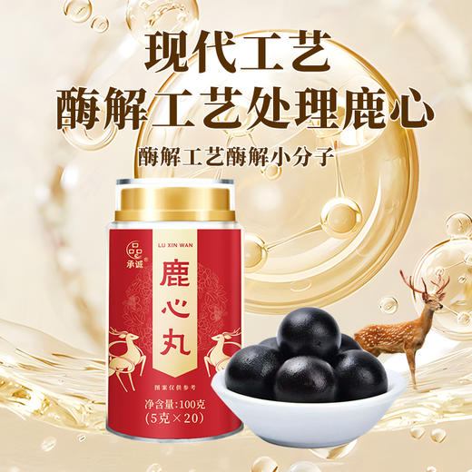 承诚成年壮鹿鹿心丸100g（5g*20粒） 商品图1