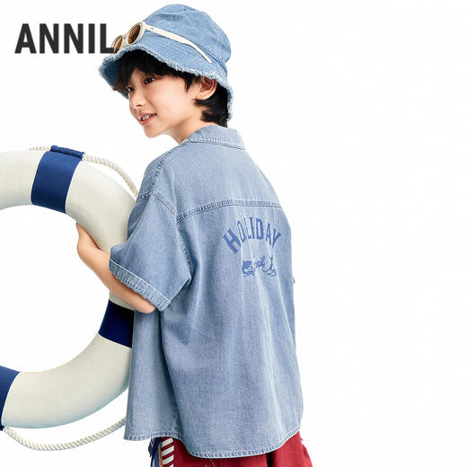 【实体店同款】男童短袖上衣夏季新款安奈儿童装AB621275 商品图2