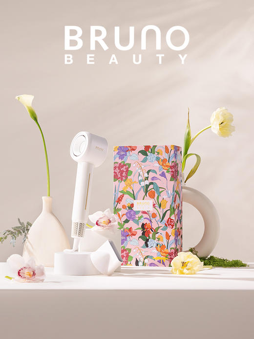 【第四代吹风机】 BRUNO轻薄高速吹风机BY-CFJ01-WH 超薄至66mm 5亿级负离子 仅355g 快速干发 轻声不扰人 冷风/温风/热风/冷热循环风 含磁吸顺滑风嘴 商品图4