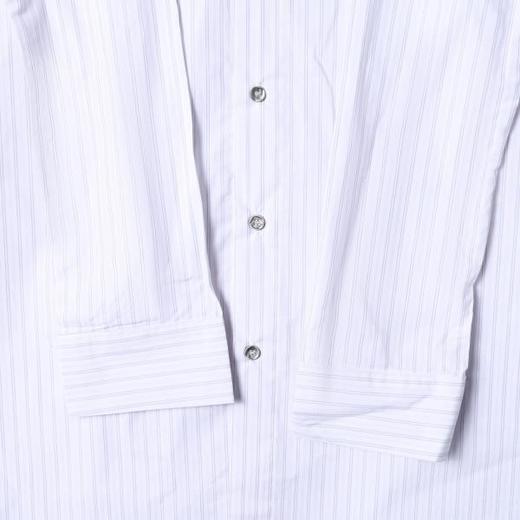 SDSA男装2026新款高贵轻奢韩版简约长袖衬衫竖纹披肩设计百搭衬衣 商品图2