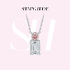 Ease·Shining系列 ShiningHouse[培育] 18k金钻石吊坠 祖母绿形人工真钻人造钻石K金吊坠简约钻石吊坠悦己送礼臻选（单吊坠，图片仅展示）【此商品不支持7天无理由退货退款】 商品缩略图0