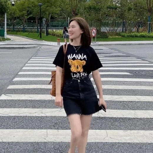 【99元3件任选，单拍不发】伊泺杉韩式纯棉短袖T恤（加购3件，下单自动满减）｜纯棉透气，多款可选 商品图3