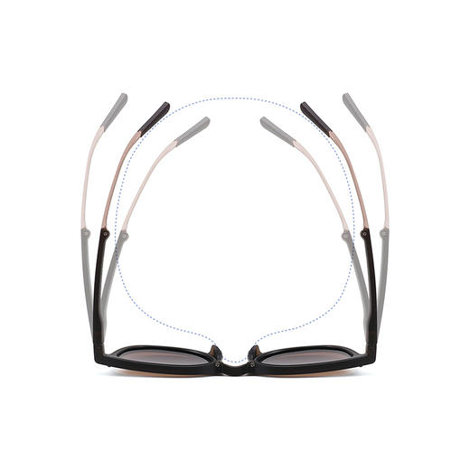 ZERSER姿森折叠墨镜超轻便携UV400防紫外线潮流复古太阳眼镜折叠PCZ40 商品图6