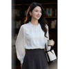 米思阳2026春新款法式轻奢复古风琴袖白衬衫女设计感小众气质高级长袖通勤职业衬衣1117/1158 商品缩略图2