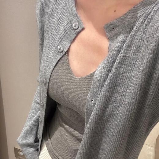 佐姿莎 轻薄调色盘针织开衫 软糯云感面料 透气不闷汗 显瘦坑条肌理 藏住拜拜肉小肚腩 小个子穿出纸片人既视感 9色闭眼入 商品图6