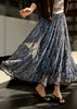 巴塞光影"流浪"伞裙度假风复古印花压褶大摆半身裙 商品缩略图13