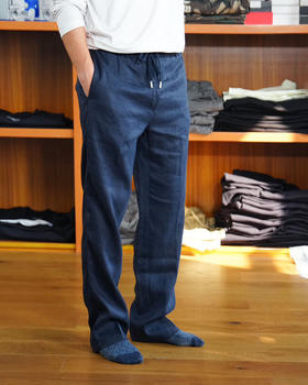 【3月20日 周末秒杀 直接调价 下单即可】Loro Piana LP 诺悠翩雅 高端雨露麻 亚麻 男士休闲裤