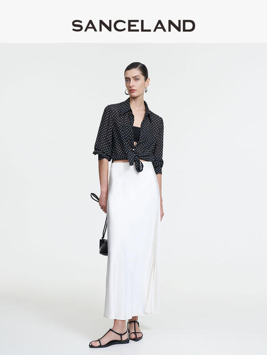 三石一澜SANCELAND乔其衬衣SK11101029 商品图1